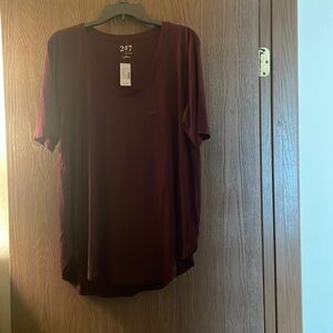 Brand new maroon size XL top.